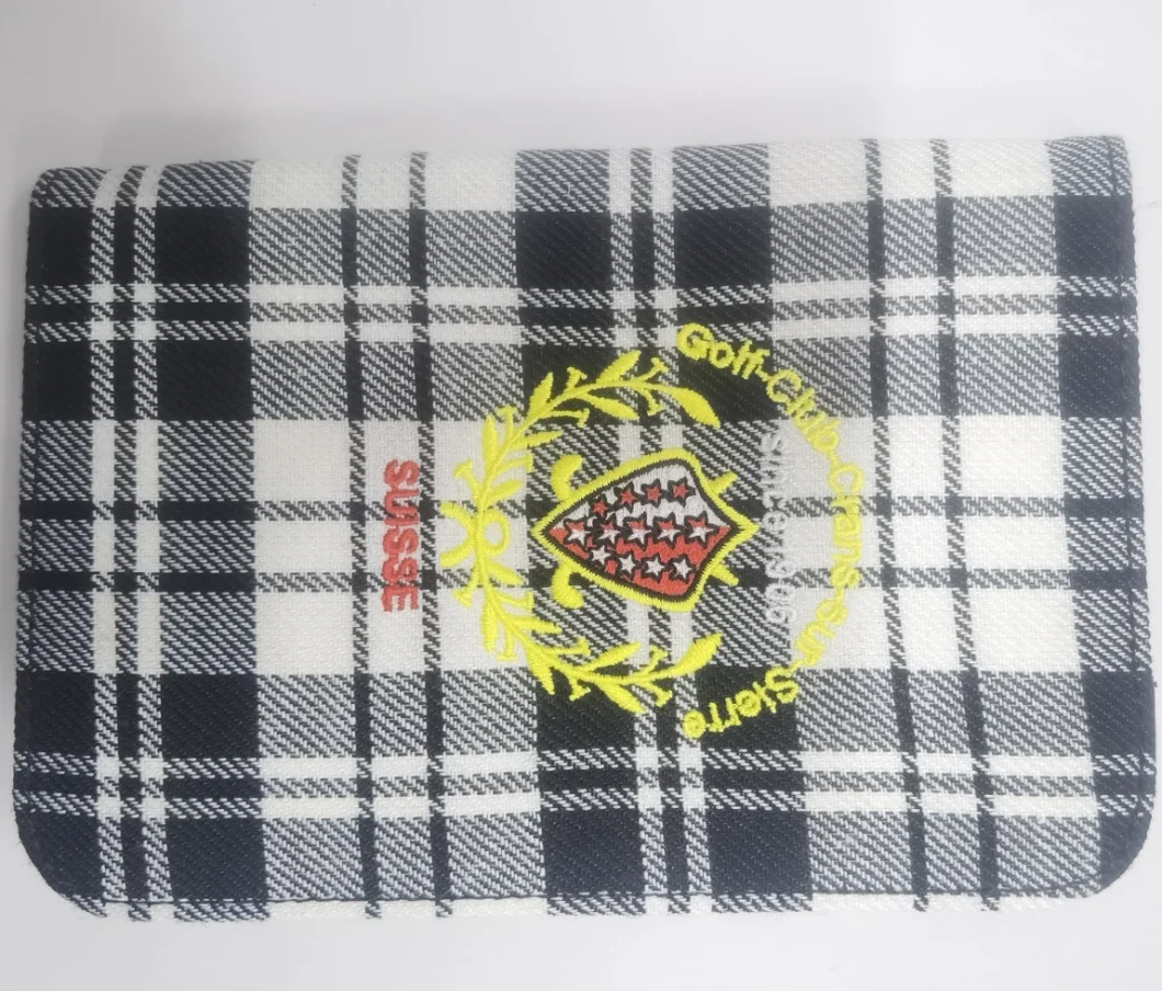 Personalized Logo Tartan Golf Scorecard Holder with Scorecard for Club Best Promotional Gifts