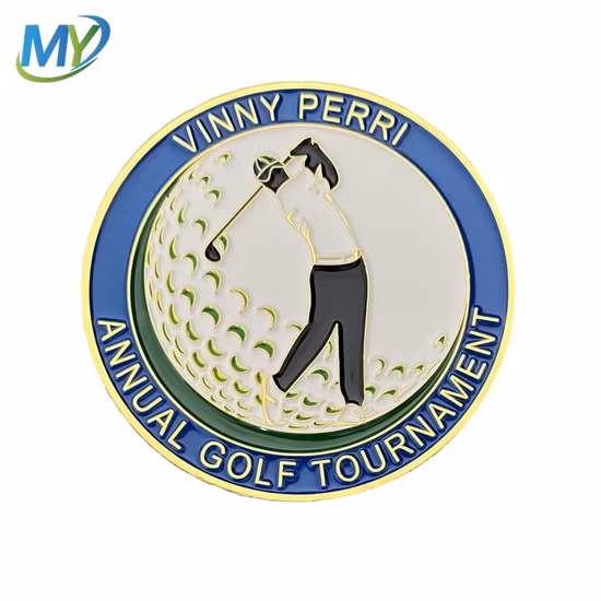 Custom New Design Die Casting Soft Enamel Golf Ball Marker
