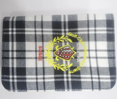 Titular de placar de golfe Tartan com logotipo personalizado com placar para brindes promocionais do Club Best