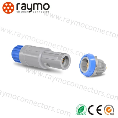 Conector push pull de plástico circular da série Redel Plugue do cabo Pag Pkg Plg Prg