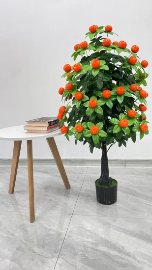 Cabeça de árvore antiga ecológica 57 frutas Ping an Jinju Planta decorativa de simulação artificial personalizável