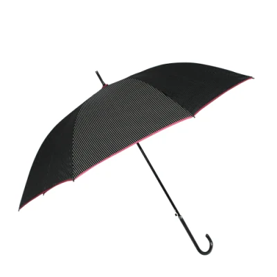 Guarda-chuva de chuva Pongee automático/guarda-chuvas de presente ao ar livre para publicidade/guarda-sol de listras retas para publicidade/guarda-chuva UV de promoção personalizada